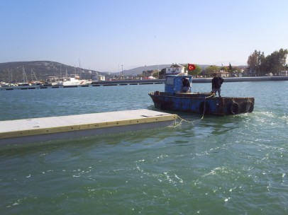 kazıklı ve yüzer iskele yapımı